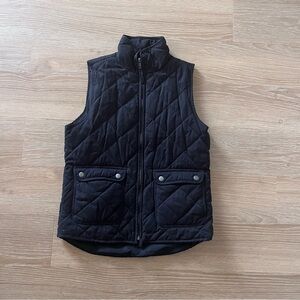 Thread and supply black quilted vest